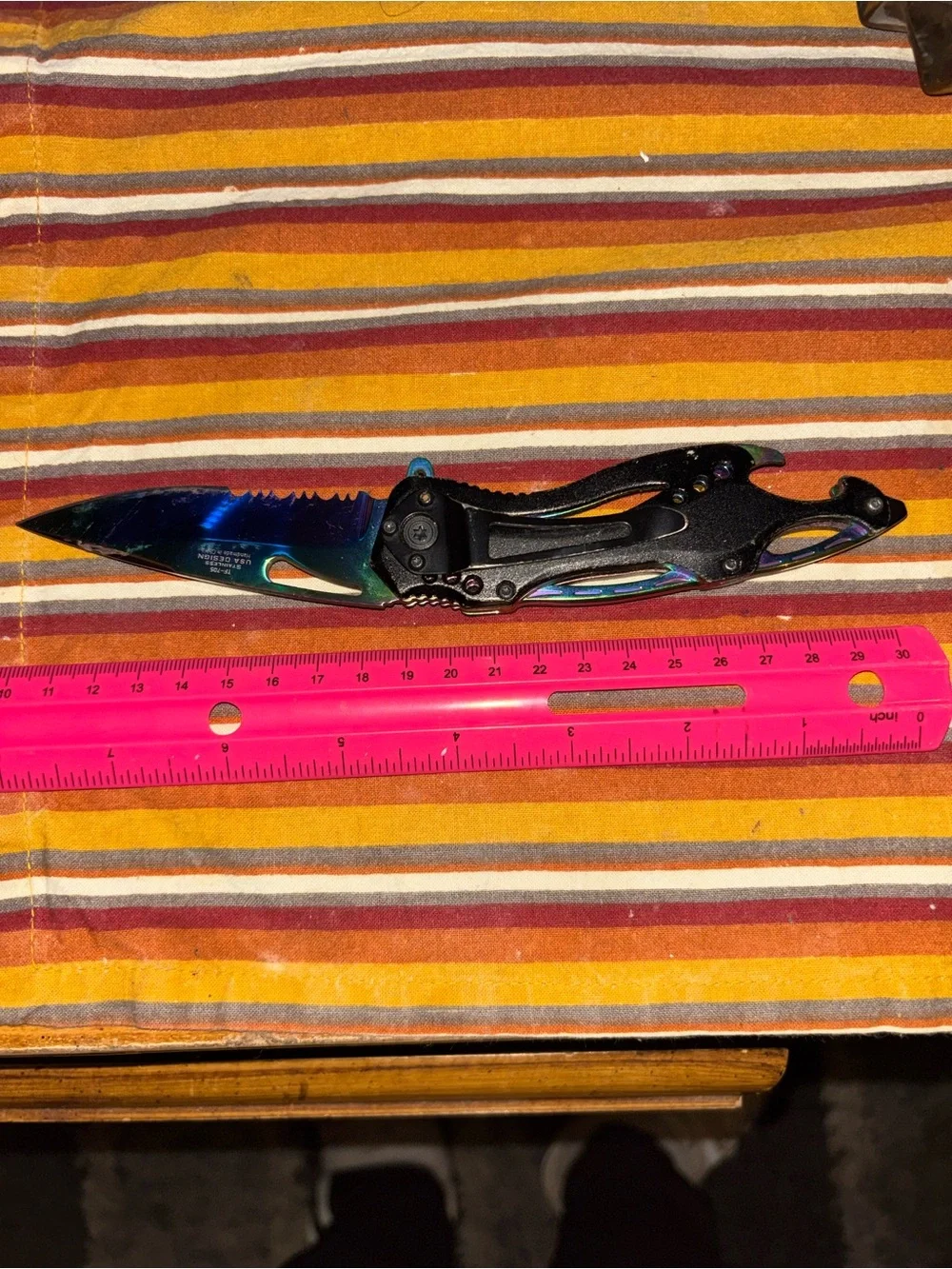Multicolor Rainbow Folding Pocket Knifes for anything that needs cut.